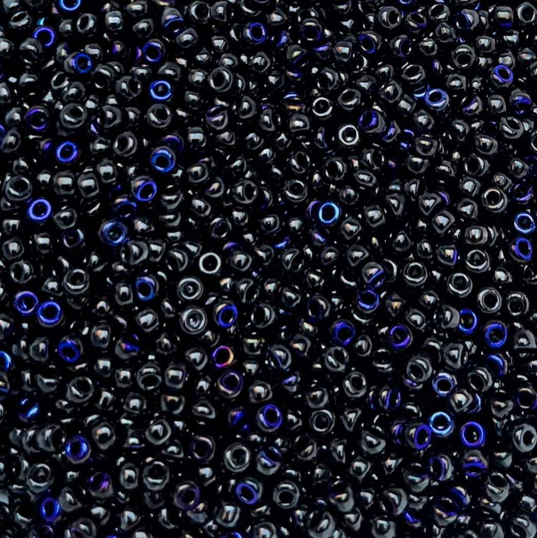 Black Azuro 8-55031 Miyuki 8/0 Round Japanese Seed Beads 20 grams