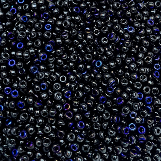 Black Azuro 8-55031 Miyuki 8/0 Round Japanese Seed Beads 20 grams