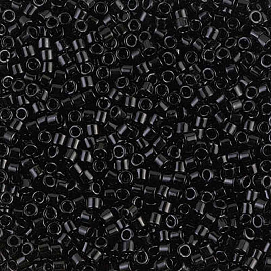 Black DBM0010 Miyuki Delica 10/0 Japanese Cylinder Beads 10 grams