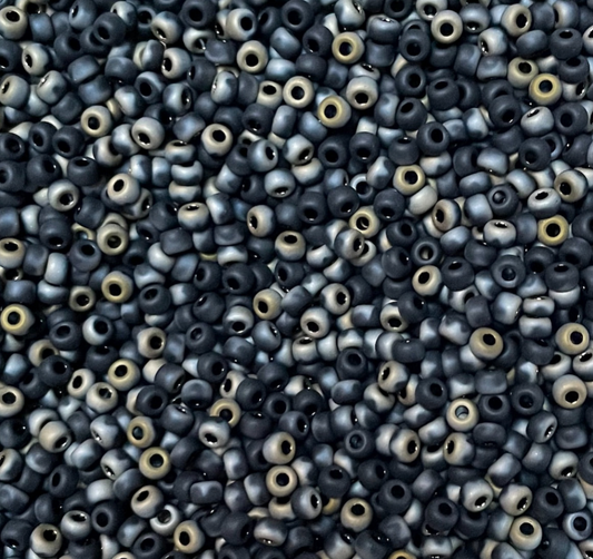 Black Valentinite Matte 8-4561 Miyuki 8/0 Round Japanese Seed Beads 20 grams