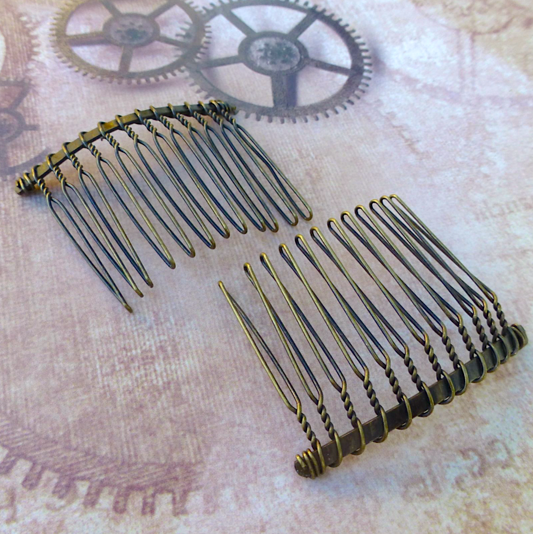 Bronze Hair Combs 49mm Hair Accessories - Pack of 10