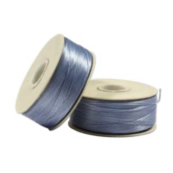 Cathy Blue Nymo Beading Thread Size B - One Bobbin