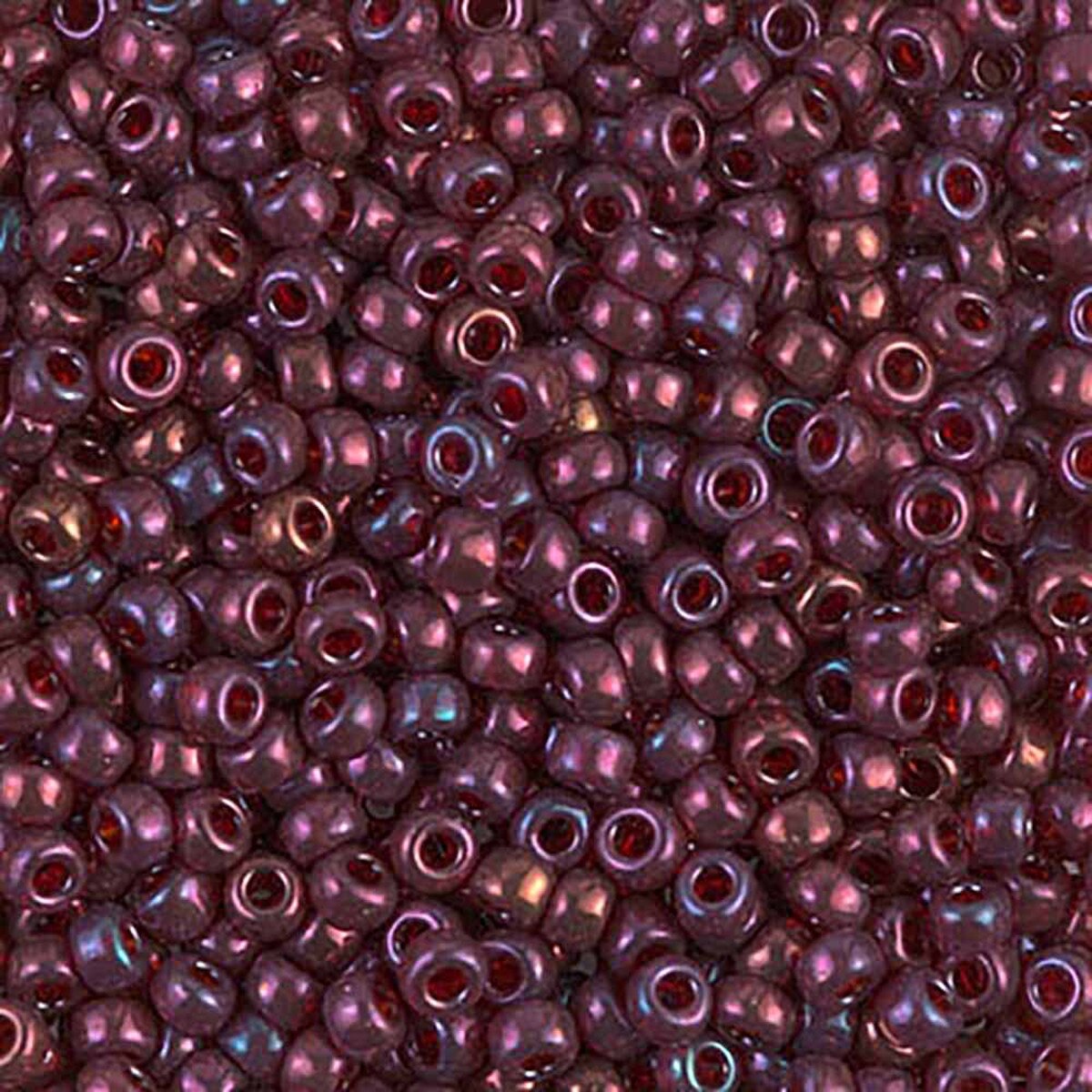 Cranberry Gold Lustre 8-0313 Miyuki 8/0 Round Japanese Seed Beads 20 grams