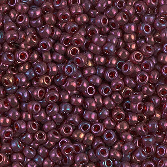 Cranberry Gold Lustre 8-0313 Miyuki 8/0 Round Japanese Seed Beads 20 grams