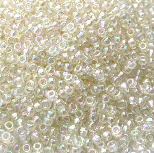 Crystal Ivory Gold Luster 8-2442 Miyuki 8/0 Round Japanese Seed Beads 20 grams