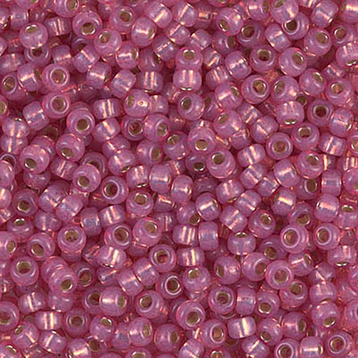 Dyed Dark Rose Silver Lined Alabaster 8-0645 Miyuki 8/0 Round Japanese Seed Beads 20 grams