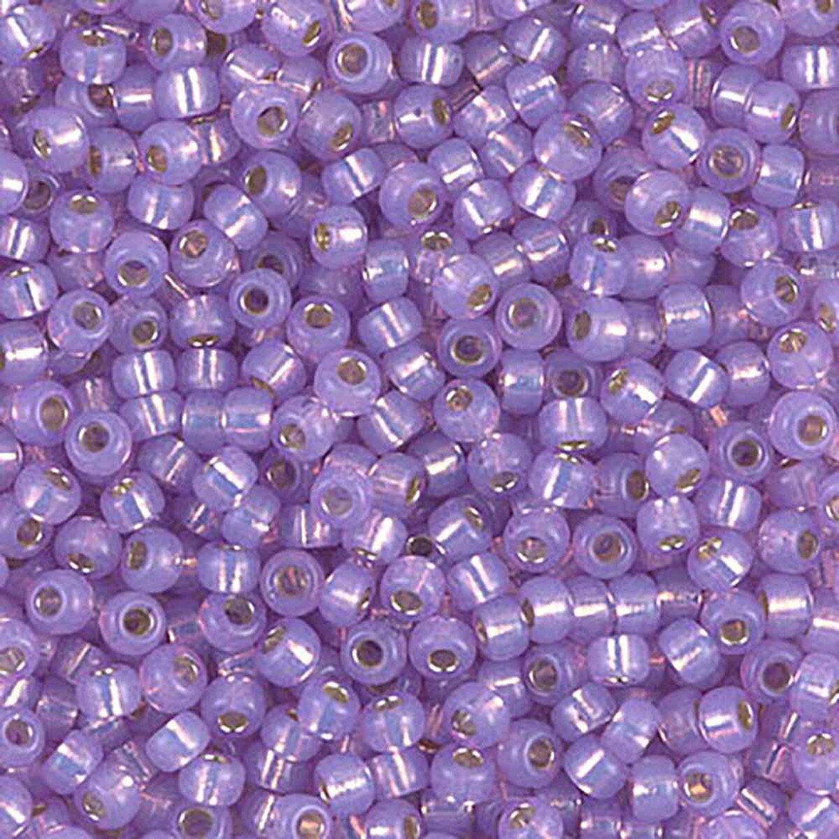 Dyed Lilac Silver Lined Alabaster 8-0574 Miyuki 8/0 Round Japanese Seed Beads 20 grams
