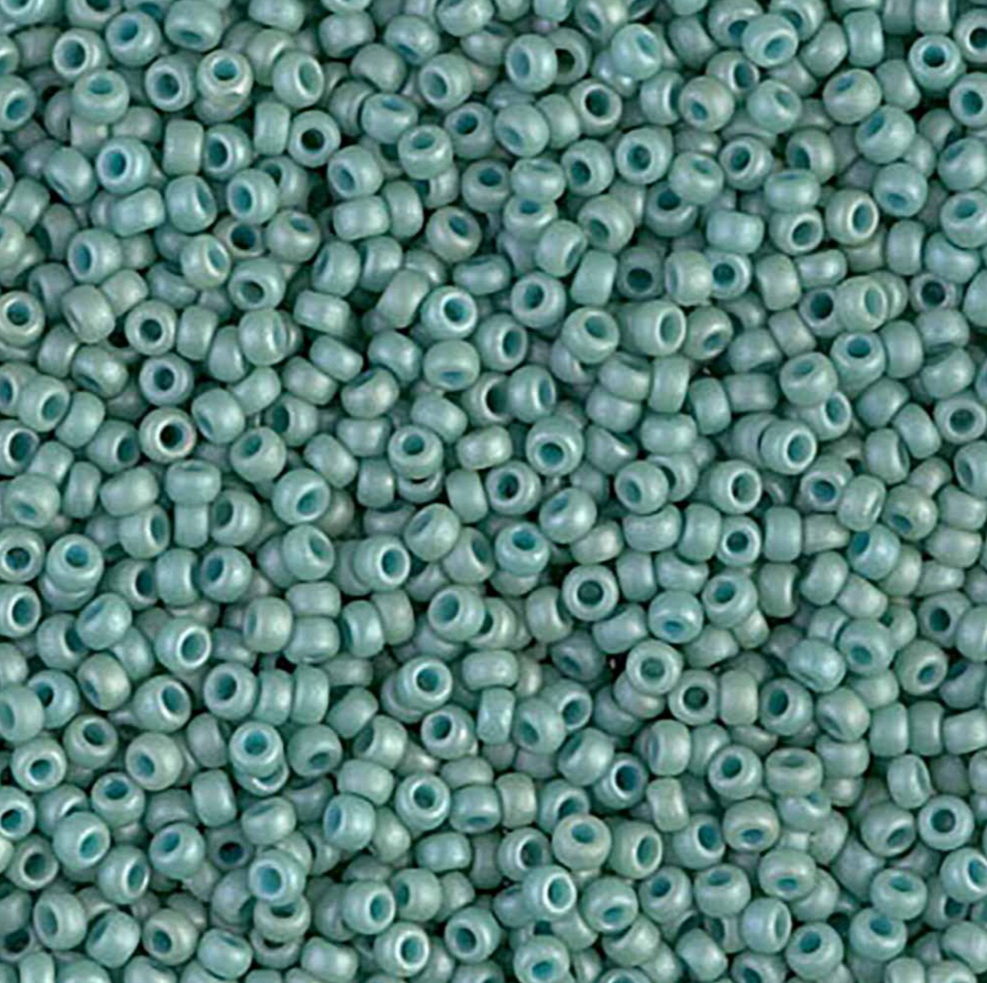 Fancy Frosted Pale Seafoam Green 11-2028 Miyuki 11/0 Round Japanese Seed Beads 20 grams