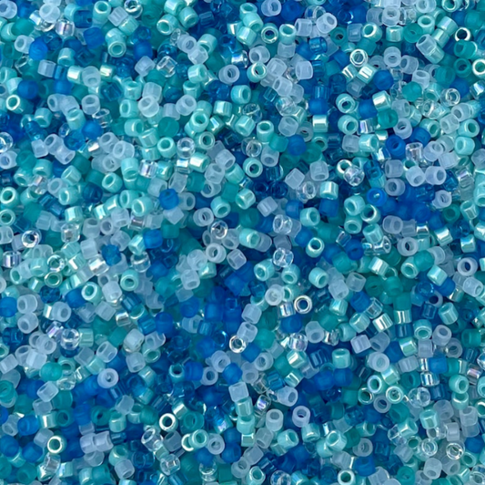 Frozen Mix DB-mix9034 Miyuki Delica 11/0 Japanese Cylinder Beads 10 grams