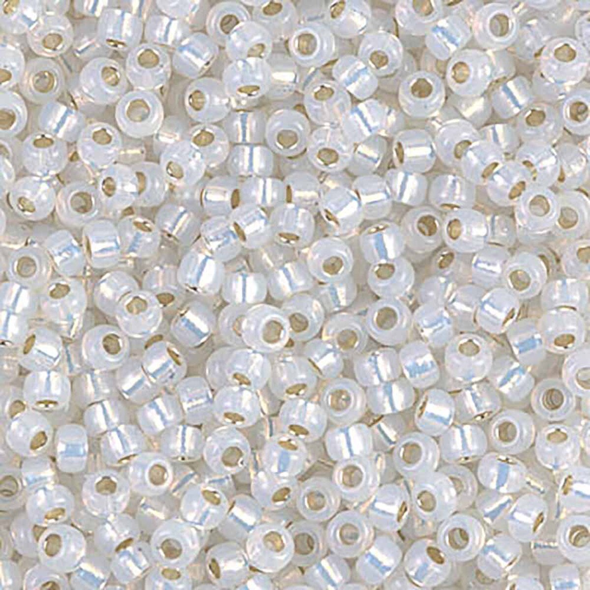 Gilt Lined Opal 8-0551 Miyuki 8/0 Round Japanese Seed Beads 20 grams