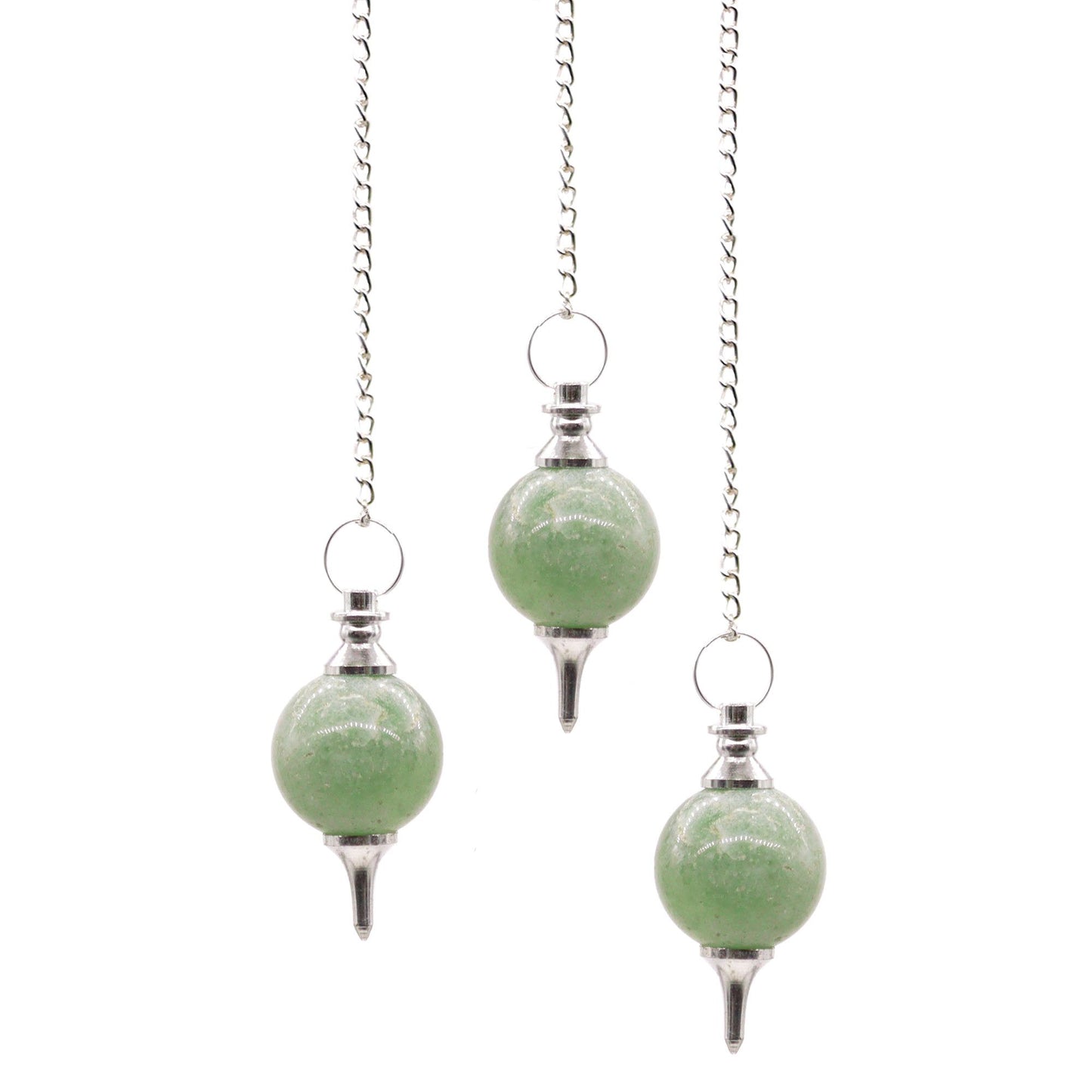 Green Aventurine Sphere Pendulum - One Pendant