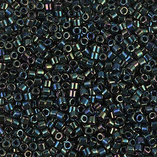 Green Iris DBM0003 Miyuki Delica 10/0 Japanese Cylinder Beads 10 grams