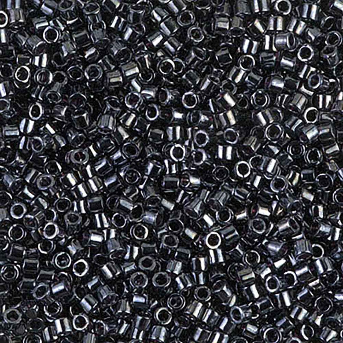 Gunmetal DBM0001 Miyuki Delica 10/0 Japanese Cylinder Beads 10 grams