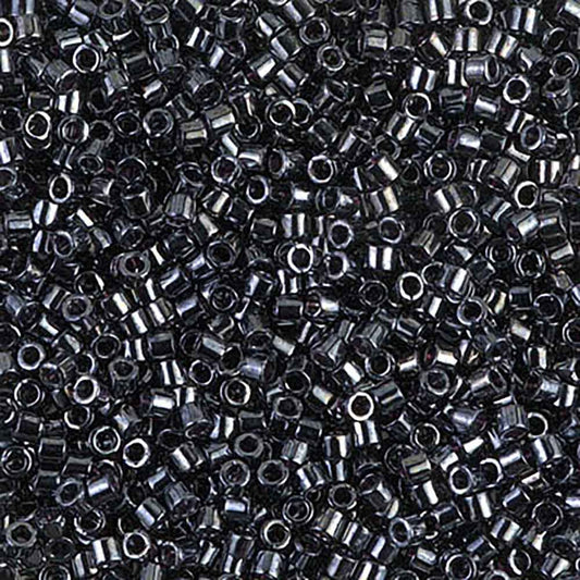 Gunmetal DBM0001 Miyuki Delica 10/0 Japanese Cylinder Beads 10 grams