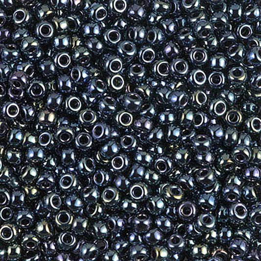 Gunmetal Iris 8-0456 Miyuki 8/0 Round Japanese Seed Beads 20 grams