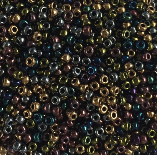 Heavy Metal Mix 8-mix23 Miyuki 8/0 Round Japanese Seed Beads 20 grams