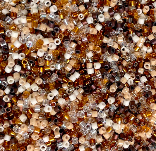Honey Butter Mix DBM-MIX22 Miyuki Delica 10/0 Japanese Cylinder Beads 10 grams
