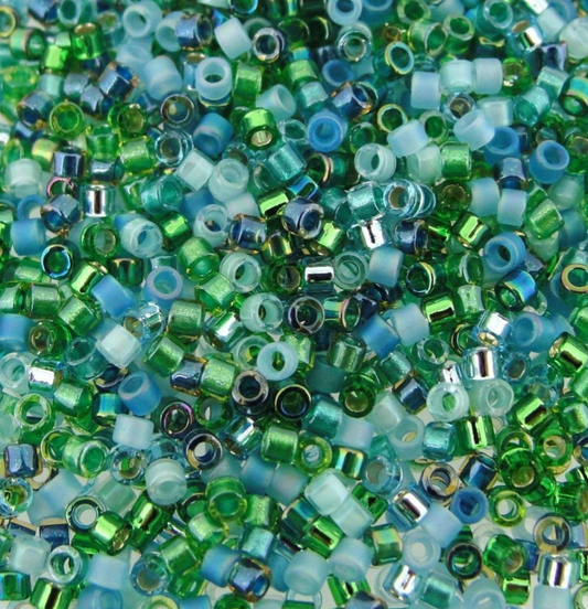 Lagoon Mix DBM-MIX06 Miyuki Delica 10/0 Japanese Cylinder Beads 10 grams