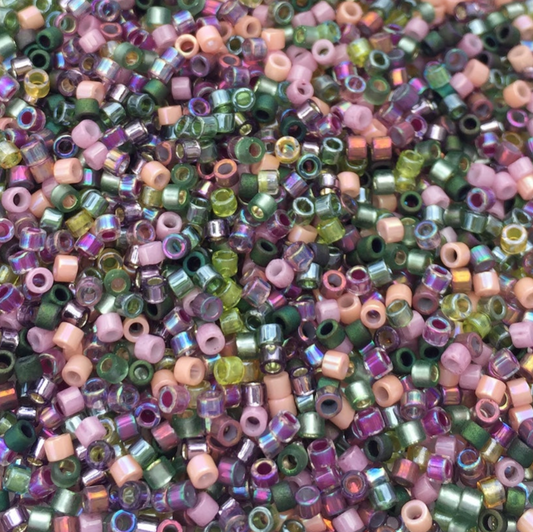 Lavender Garden Mix DB-MIX21 Miyuki Delica 11/0 Japanese Cylinder Beads 10 grams