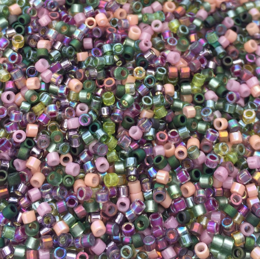 Lavender Garden Mix DBM-mix21 Miyuki Delica 10/0 Japanese Cylinder Beads 10 grams