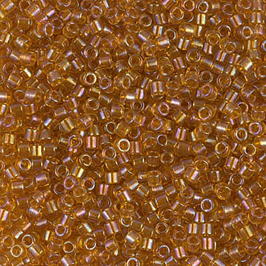 Lined Topaz AB DBM0065 Miyuki Delica 10/0 Japanese Cylinder Beads 10 grams