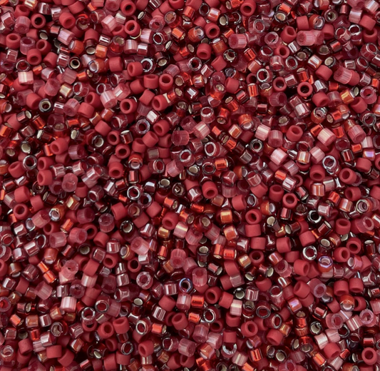 Marsala Mix DB-mix9080 Miyuki Delica 11/0 Japanese Cylinder Beads 10 grams