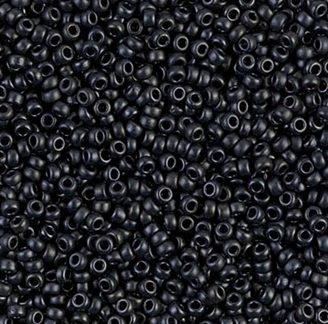 Matte Dark Grey 11-2010 Miyuki 11/0 Round Japanese Seed Beads 20 grams