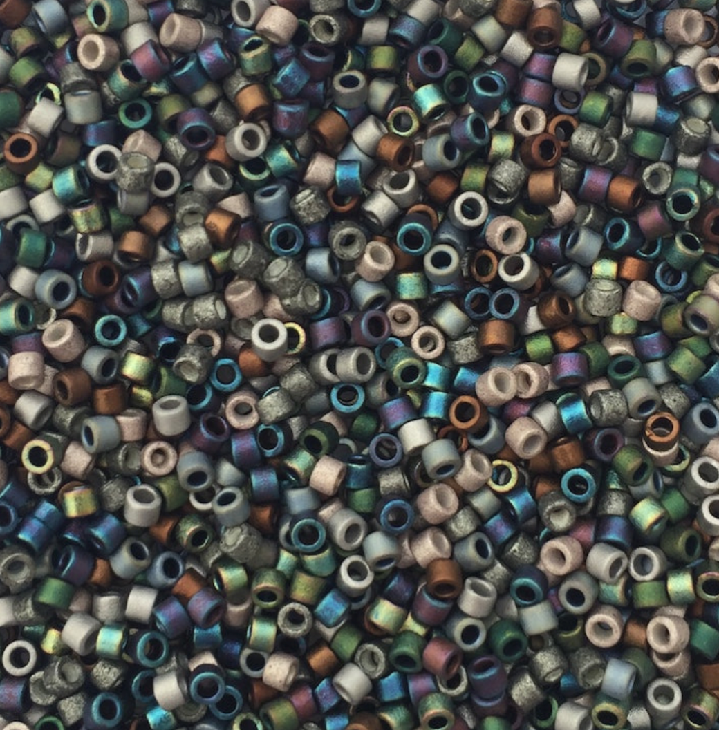 Matte Heavy Metals Mix DB-MIX24 Miyuki Delica 11/0 Japanese Cylinder Beads 10 grams