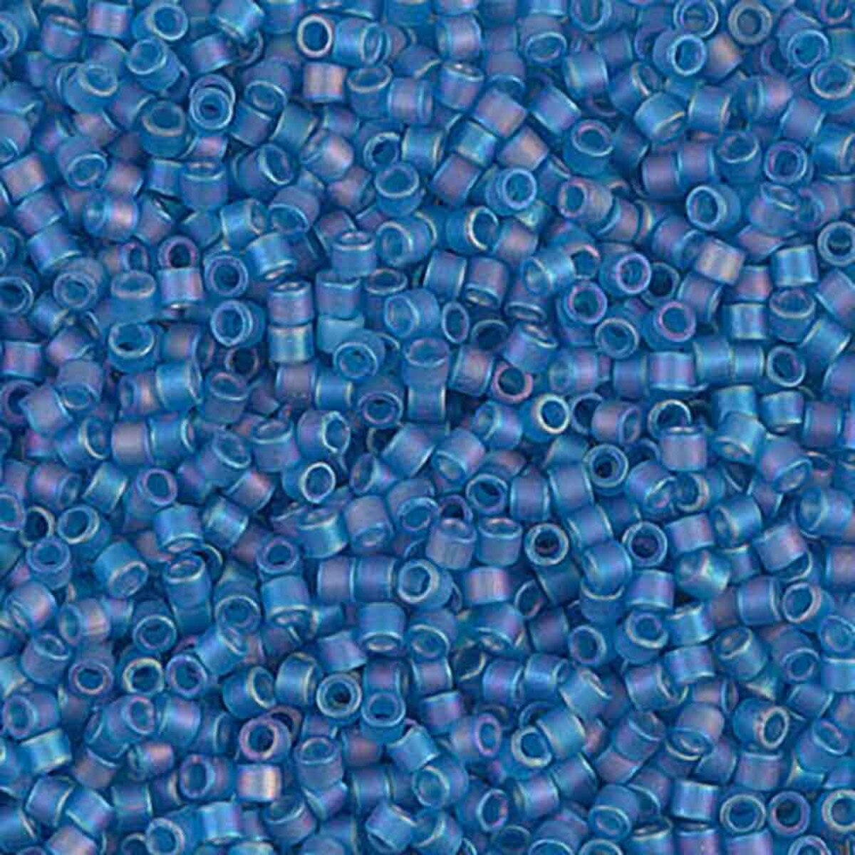 Matte Light Blue AB DBM0862 Miyuki Delica 10/0 Japanese Cylinder Beads 10 grams