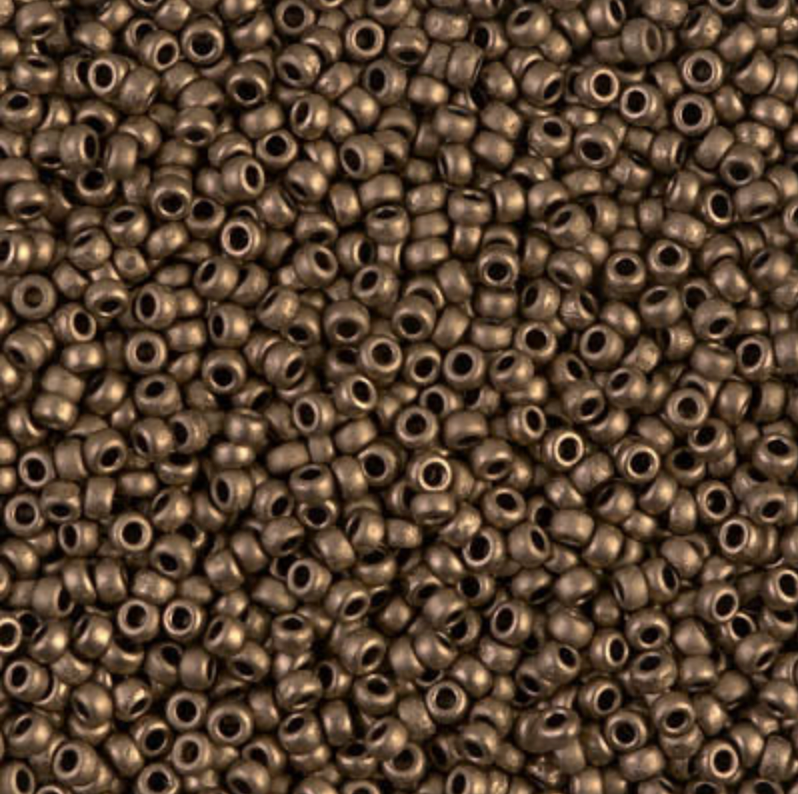 Matte Metallic Dark Bronze 11-2006 Miyuki 11/0 Round Japanese Seed Beads 20 grams