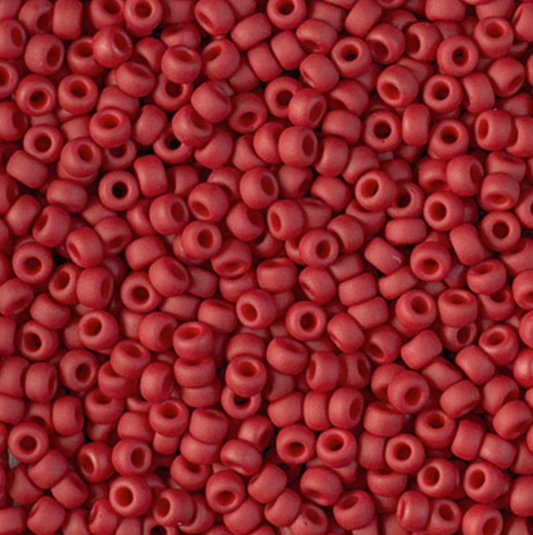 Matte Metallic Dark Maroon 8-2040 Miyuki 8/0 Round Japanese Seed Beads 20 grams