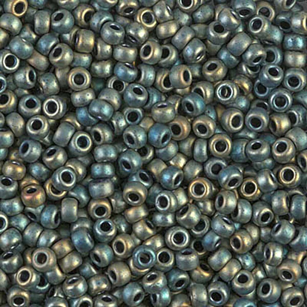 Matte Metallic Patina Iris 8-2008 Miyuki 8/0 Round Japanese Seed Beads 20 grams