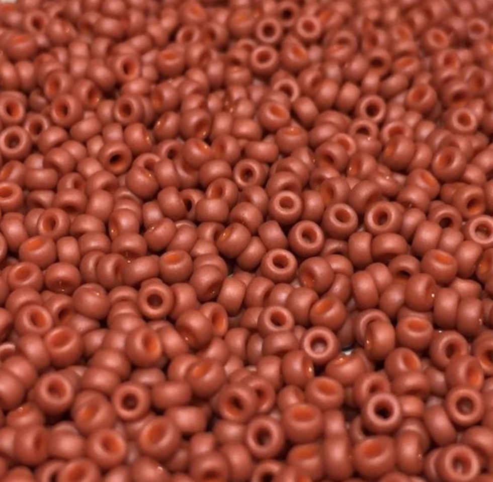 Matte Opaque Burnt Sienna 8-2315 Miyuki 8/0 Round Japanese Seed Beads 20 grams