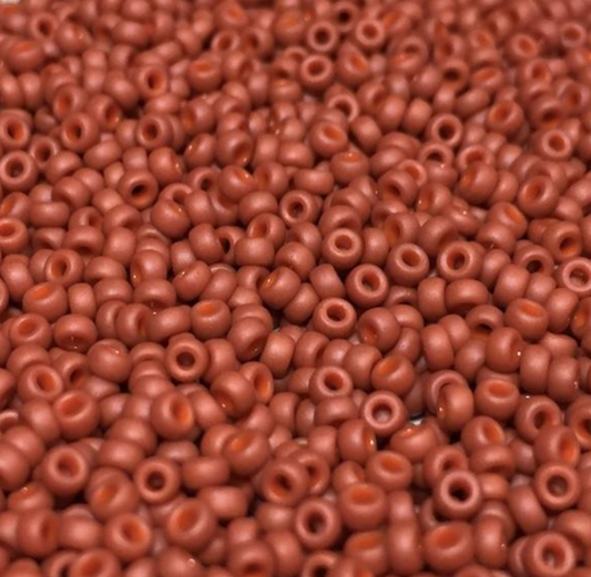 Matte Opaque Burnt Sienna 8-2315 Miyuki 8/0 Round Japanese Seed Beads 20 grams