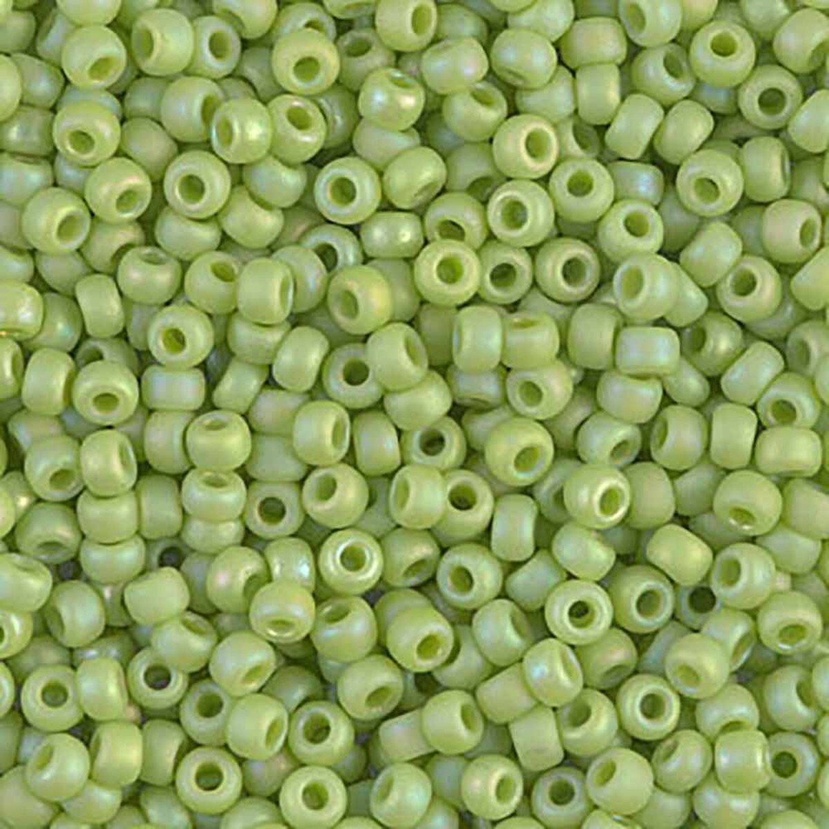 Matte Opaque Chartreuse AB 8-0416FR Miyuki 8/0 Round Japanese Seed Beads 20 grams