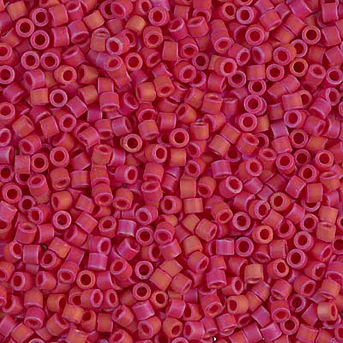 Matte Red DBM0362 Miyuki Delica 10/0 Japanese Cylinder Beads 10 grams