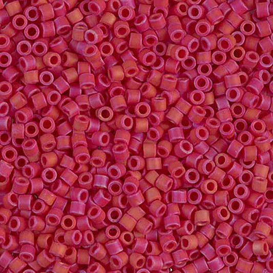 Matte Red DBM0362 Miyuki Delica 10/0 Japanese Cylinder Beads 10 grams