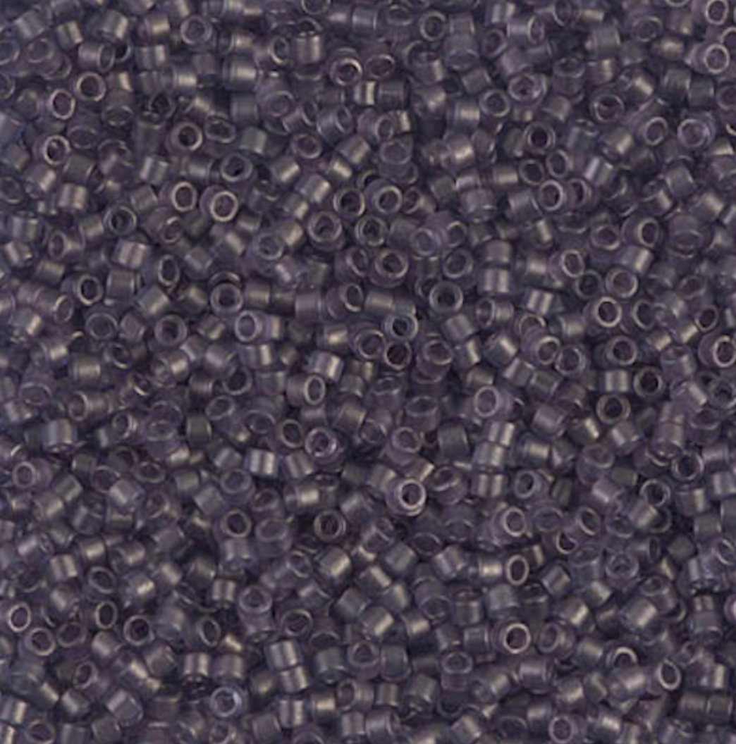 Matte Transparent Dried Lavender DB386 Miyuki Delica 11/0 Japanese Cylinder Beads 10 grams