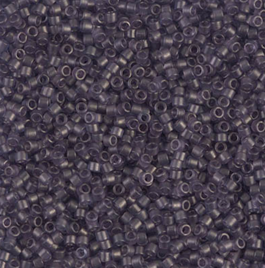 Matte Transparent Dried Lavender DB386 Miyuki Delica 11/0 Japanese Cylinder Beads 10 grams