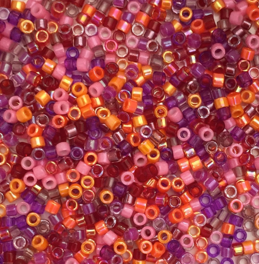 Melonberry Mix DB-MIX10 Miyuki Delica 11/0 Japanese Cylinder Beads 10 grams