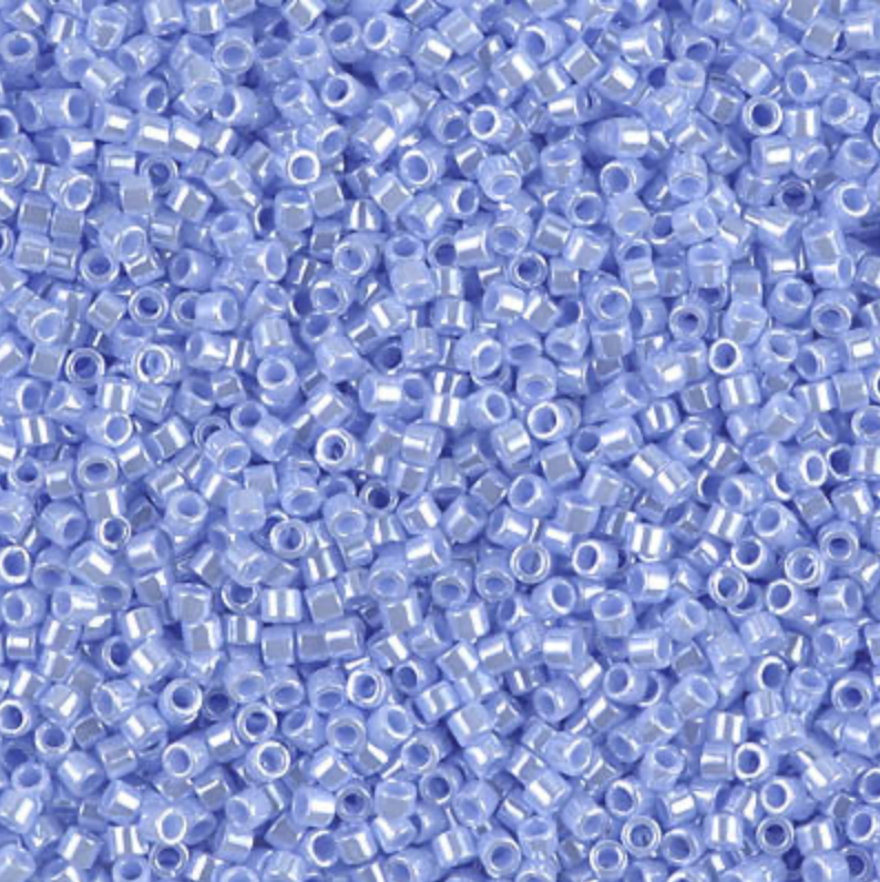 Opaque Agate Blue Luster DB1568 Miyuki Delica 11/0 Japanese Cylinder Beads 10 grams