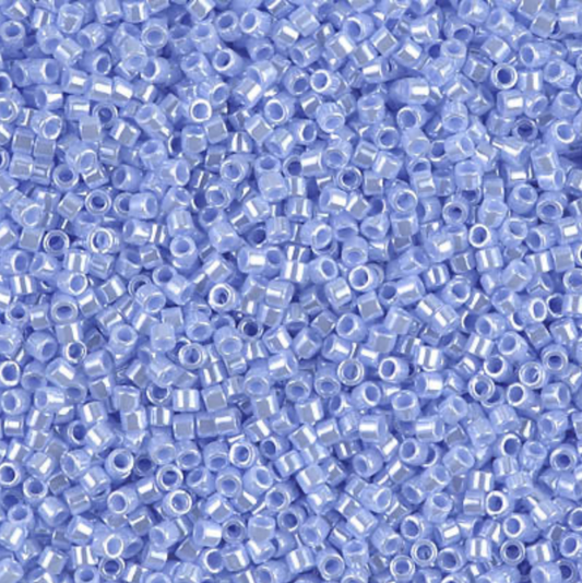 Opaque Agate Blue Luster DB1568 Miyuki Delica 11/0 Japanese Cylinder Beads 10 grams
