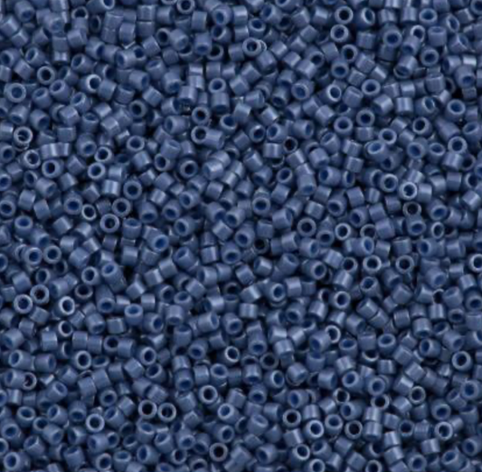 Opaque Blueberry Luster DB267 Miyuki Delica 11/0 Japanese Cylinder Beads 10 grams