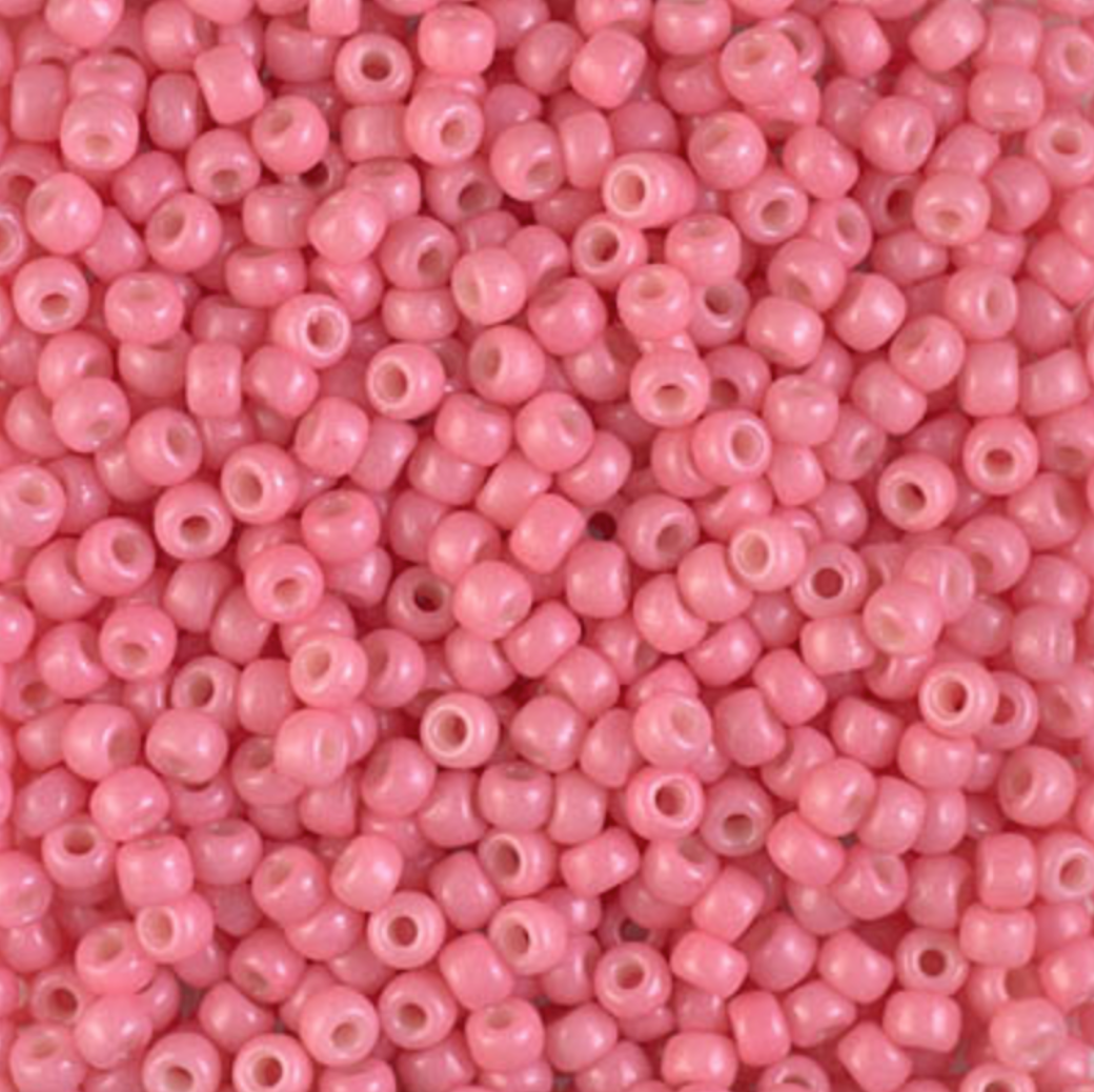 Opaque Bubble Gum Dyed Duracoat 8-4465 Miyuki 8/0 Round Japanese Seed Beads 20 grams