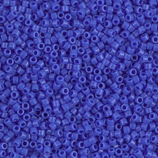 Opaque Cyan Blue DB1138 Miyuki Delica 11/0 Japanese Cylinder Beads 10 grams