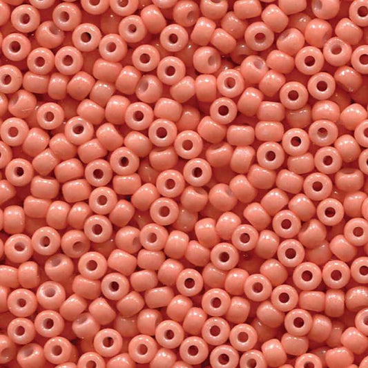 Opaque Dark Salmon Duracoat 8-4462 Miyuki 8/0 Round Japanese Seed Beads 20 grams