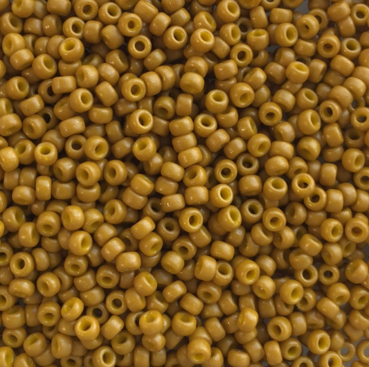 Opaque Dyed Light Olive Duracoat 8-4456 Miyuki 8/0 Round Japanese Seed Beads 20 grams