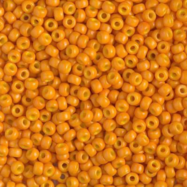 Opaque Dyed Orange Duracoat 8-4454 Miyuki 8/0 Round Japanese Seed Beads 20 grams