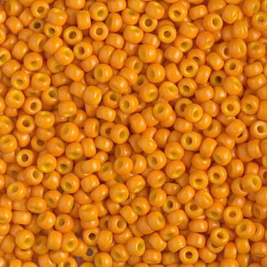 Opaque Dyed Orange Duracoat 8-4454 Miyuki 8/0 Round Japanese Seed Beads 20 grams