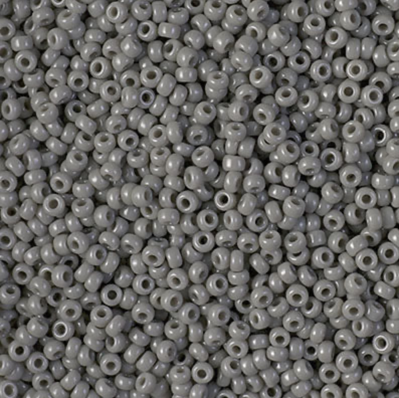 Opaque Falcon Grey 11-0499 Miyuki 11/0 Round Japanese Seed Beads 20 grams